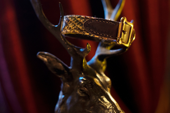 Tweed dog collar